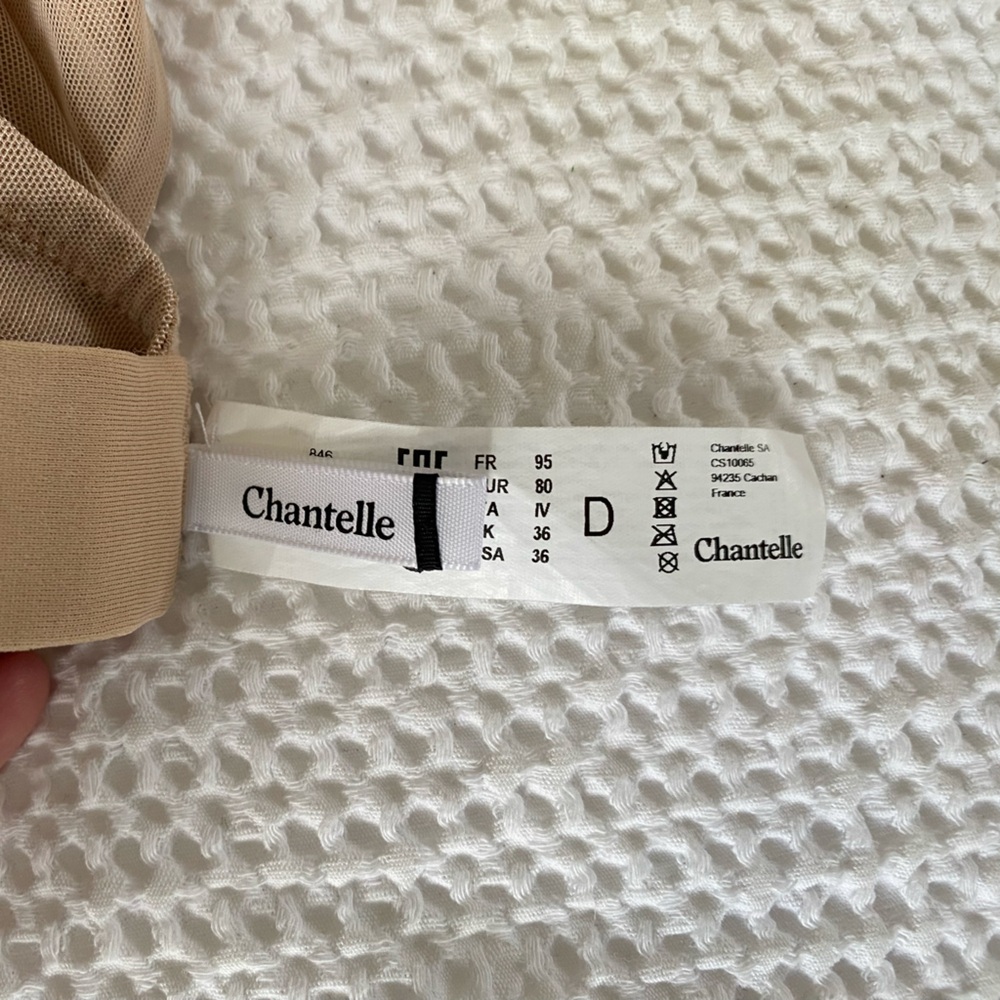Chantelle Nude Mesh T-Shirt Bra - C Smooth 36D - Picture 7 of 7